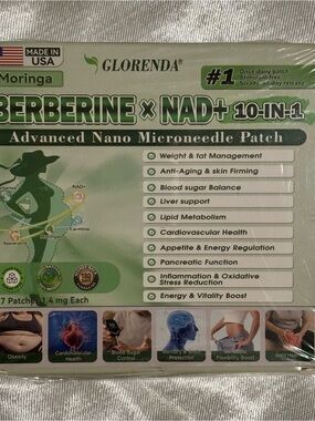 Glorenda Berberine x NAD+ Advanced Nano Patch